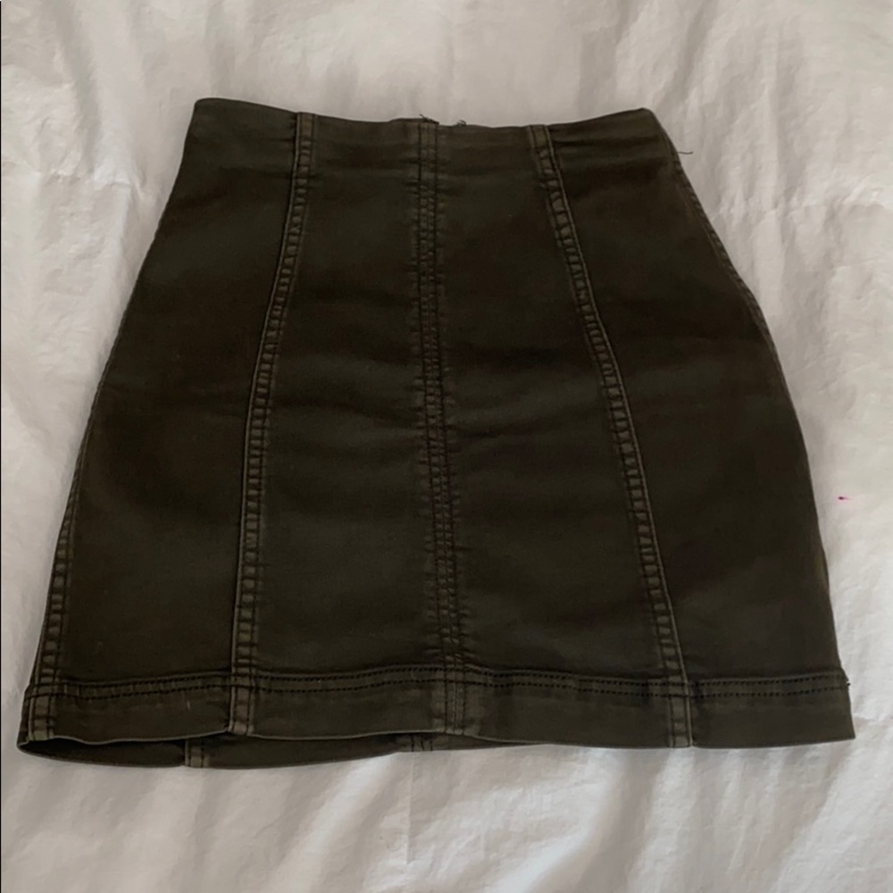 FREE PEOPLE Modern Femme Denim Mini